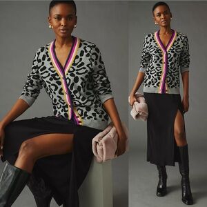 KULE | The Cat Leopard Intarsia Cardigan